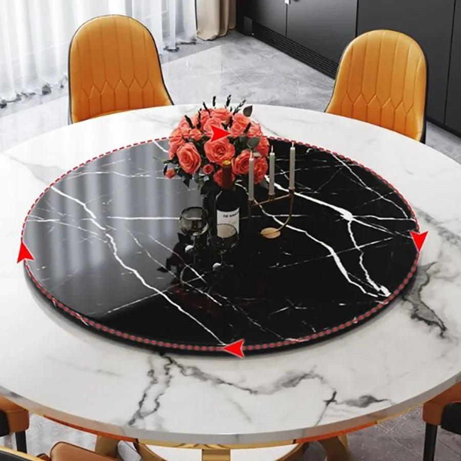 Stainless Steel Dining Table Set Turntable