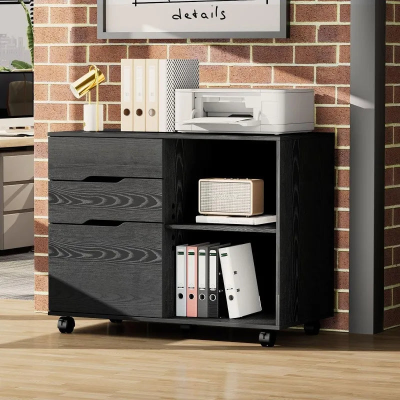 3 Drawer Mobile File Cabinet