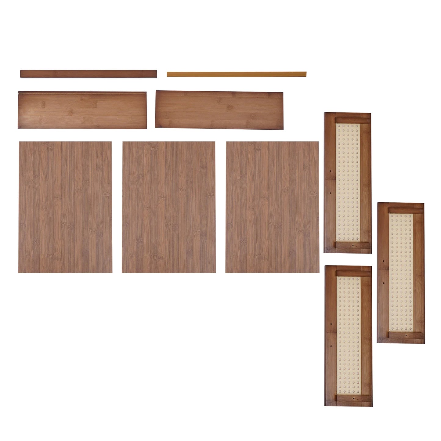 Bamboo Accent Bedside Table