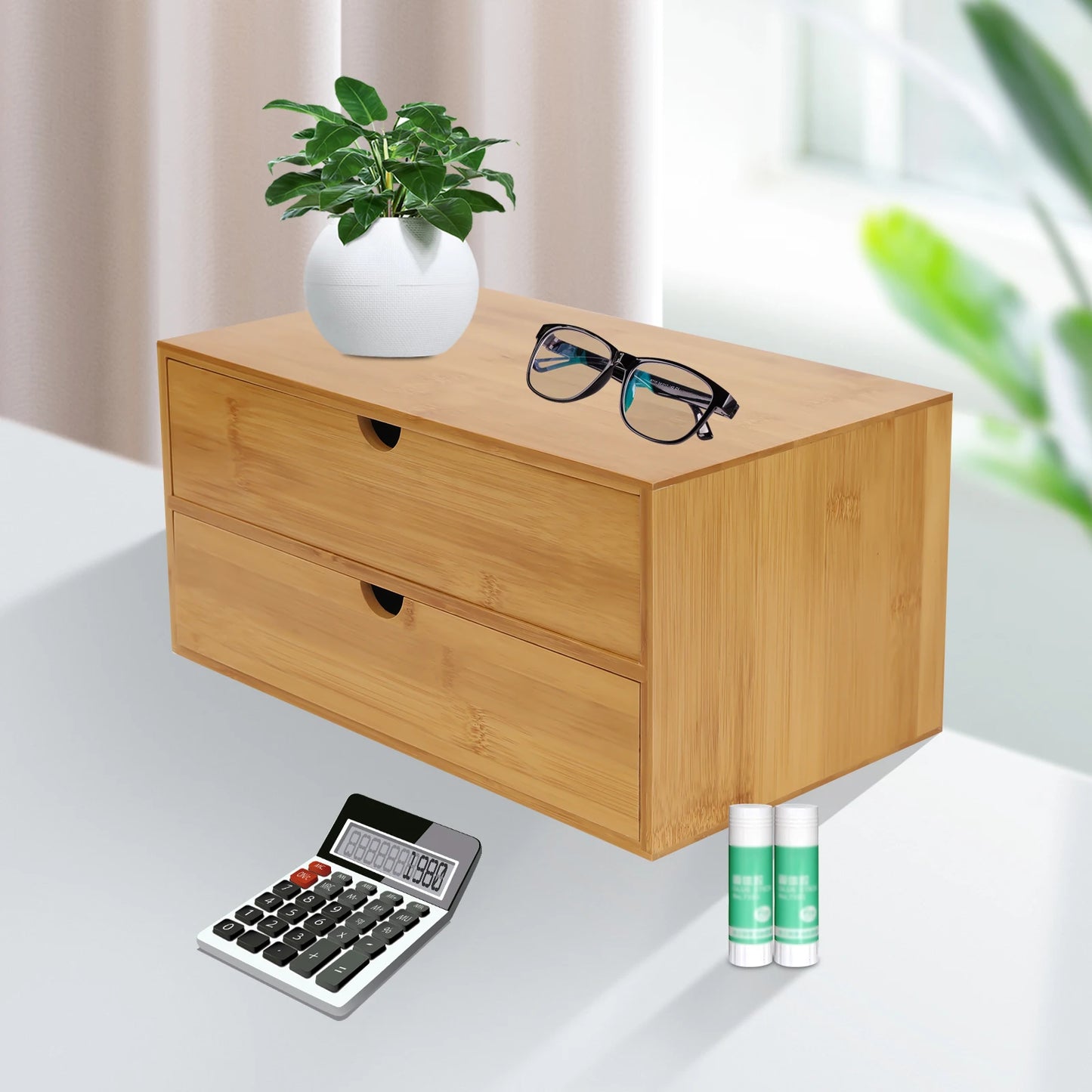 Mini Bamboo Desk Drawer