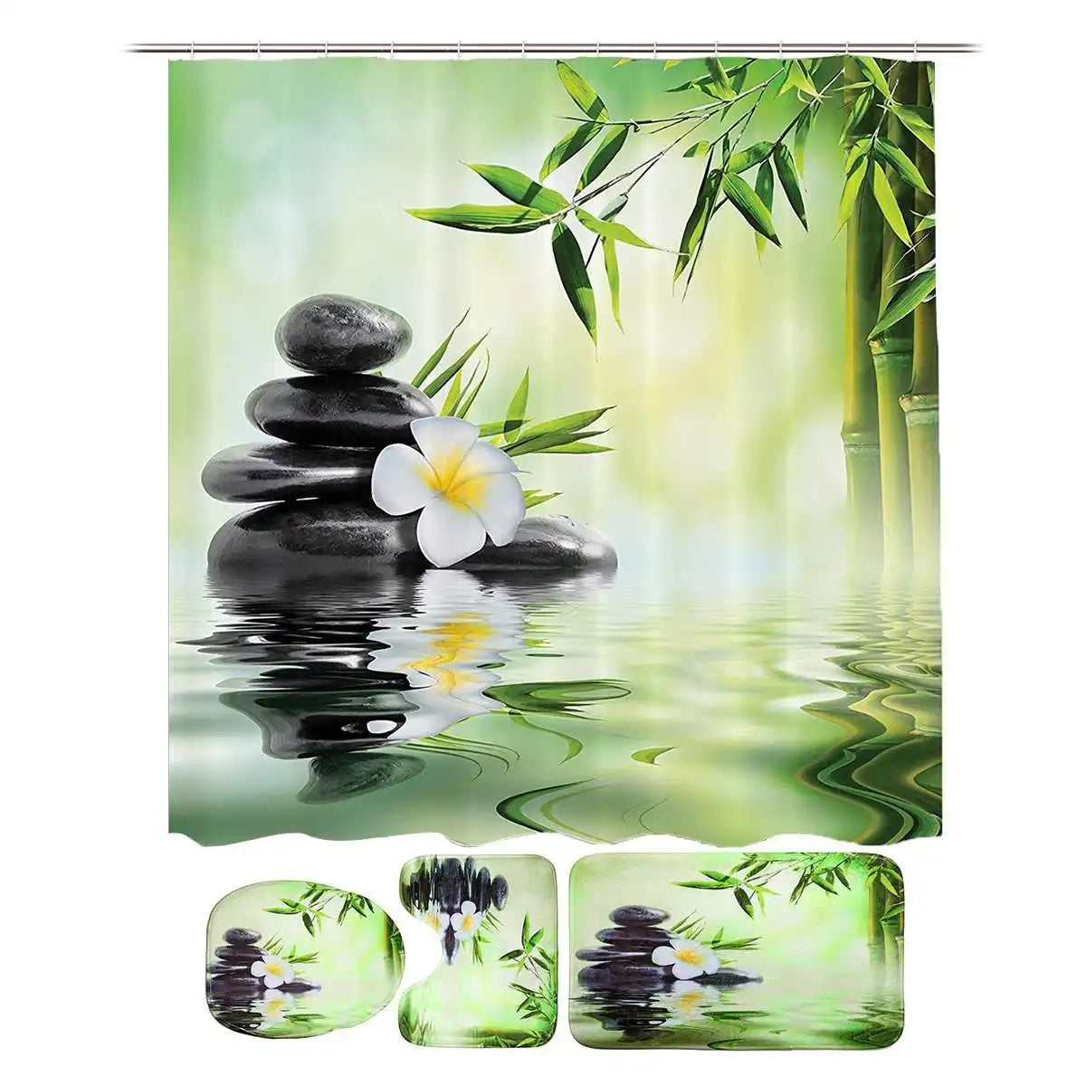 Bamboo Shower Curtain  Set