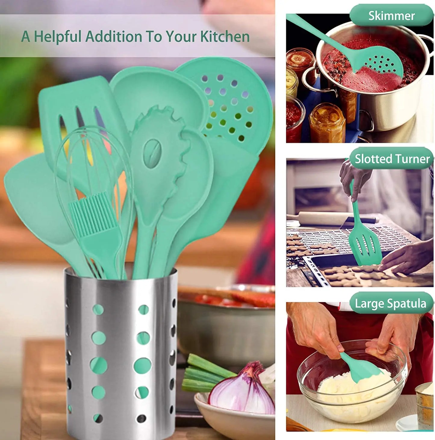 Silicone Kitchen Cooking Utensils