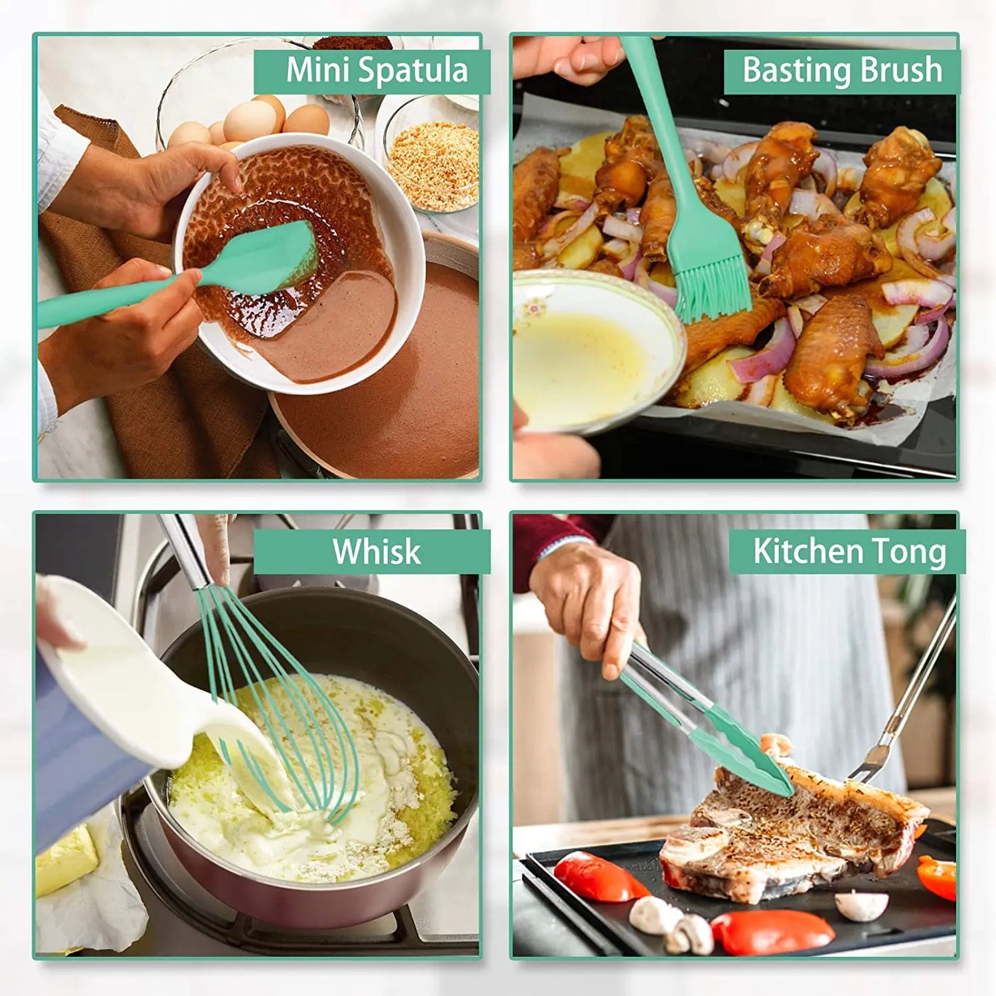 Silicone Kitchen Cooking Utensils